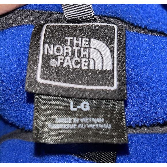 The North Face Retro Denali Fleece Full-Zip Blue & Black Jacket Men's Large - Picture 6 of 8